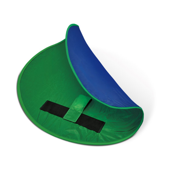 グリーンバック 背景布 クロマキー リバーシブル 緑・青 椅子固定 固定バンド 収納バッグ付き 円形 130cm × 130cm 折り畳み可 テレワーク グリーン ブルー